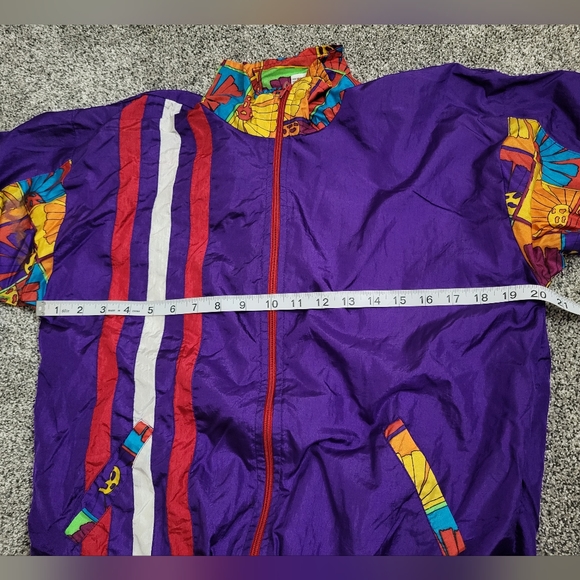 Vertical Active Purple Vintage Windbreaker Size XL(16) - Picture 10 of 12